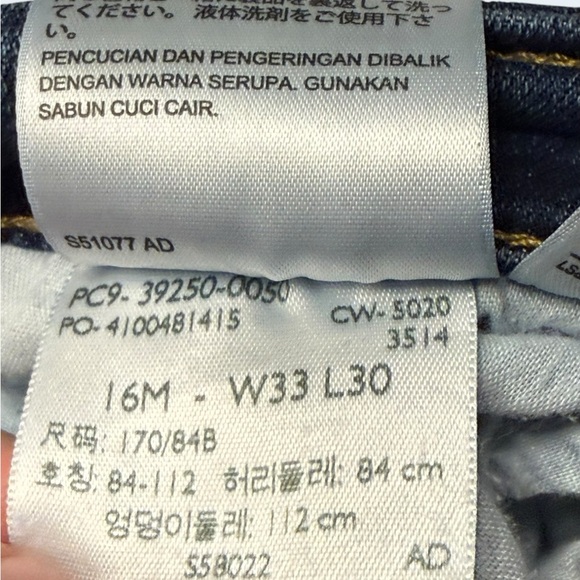 Levi’s Classic Straight Jeans Women’s Size 16 Dark Wash EUC Authentic - Picture 6 of 8